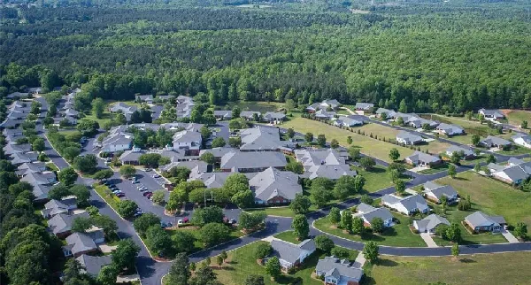 Summit Hills Spartanburg SC | Aerial Wide
